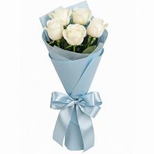 Букет 5 Белых роз Проуд #REPLACE_PRED# Терекли-Мектебе