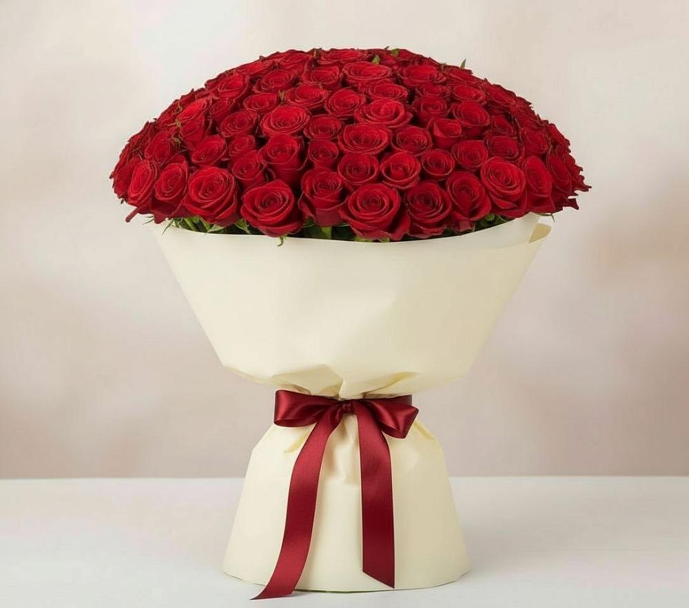 Букет 101 Красная роза Милано в Терекли-Мектебе