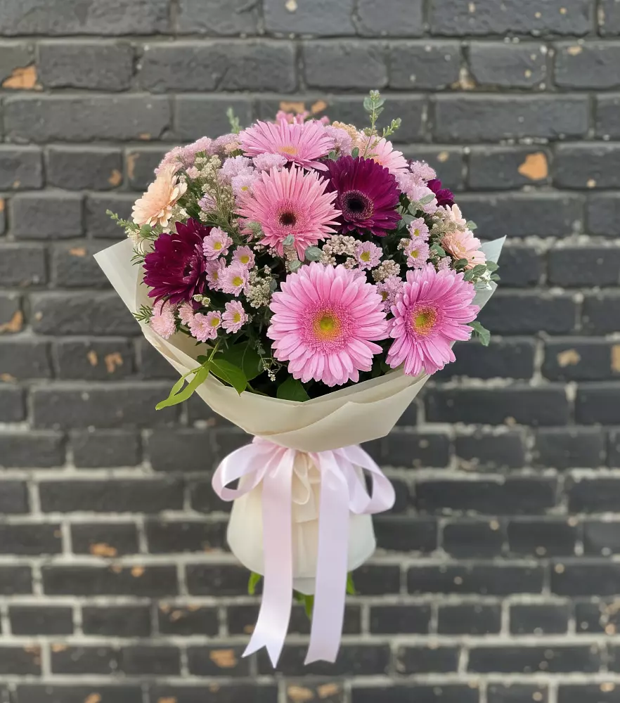 Букет цветов из: Герберы и Хризантемы в Терекли-Мектебе