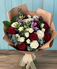 Букет цветов из:  Розы и Альстромерии в Терекли-Мектебе