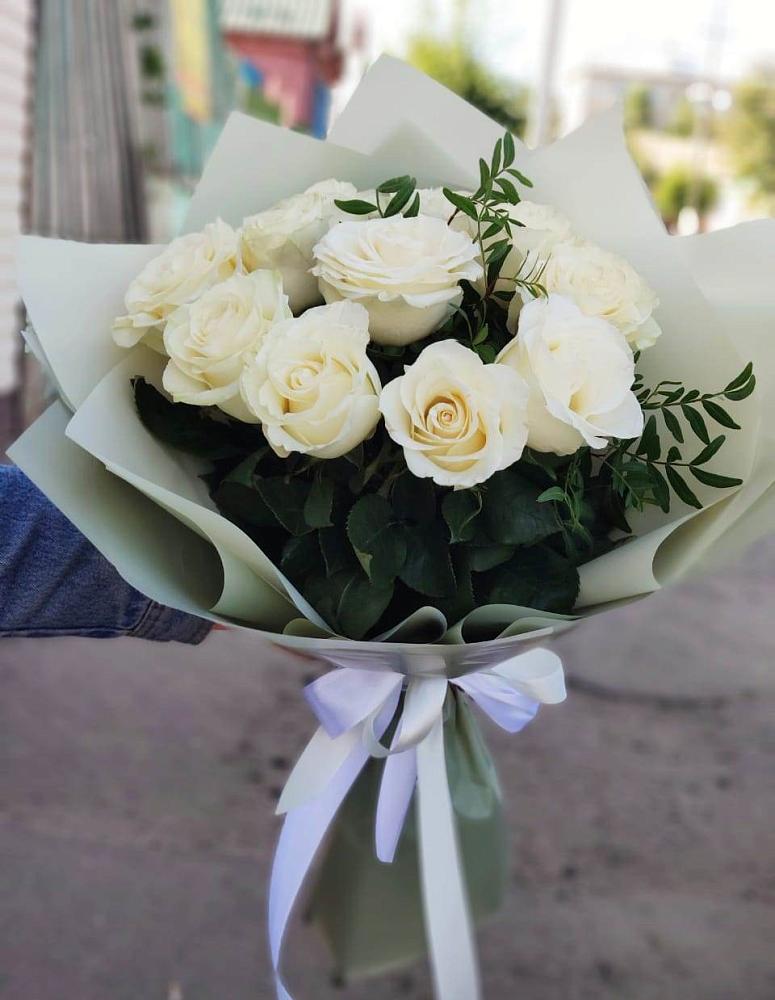 Букет Белые розы Проуд в Терекли-Мектебе