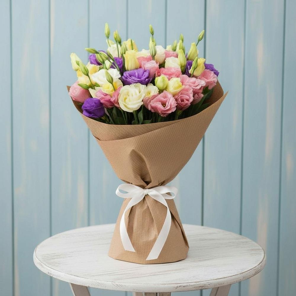 Букет цветов из: Лизиантусы в Терекли-Мектебе