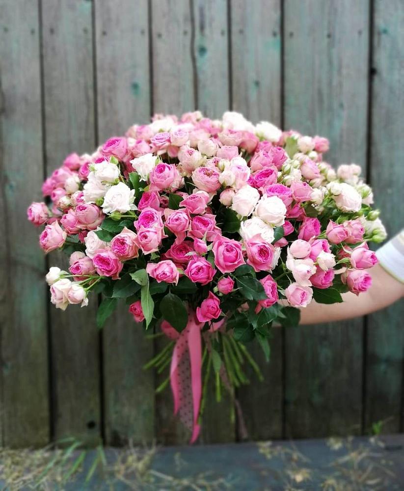 Букет Розовые кустовые розы Натали и Лав Лидия в Терекли-Мектебе