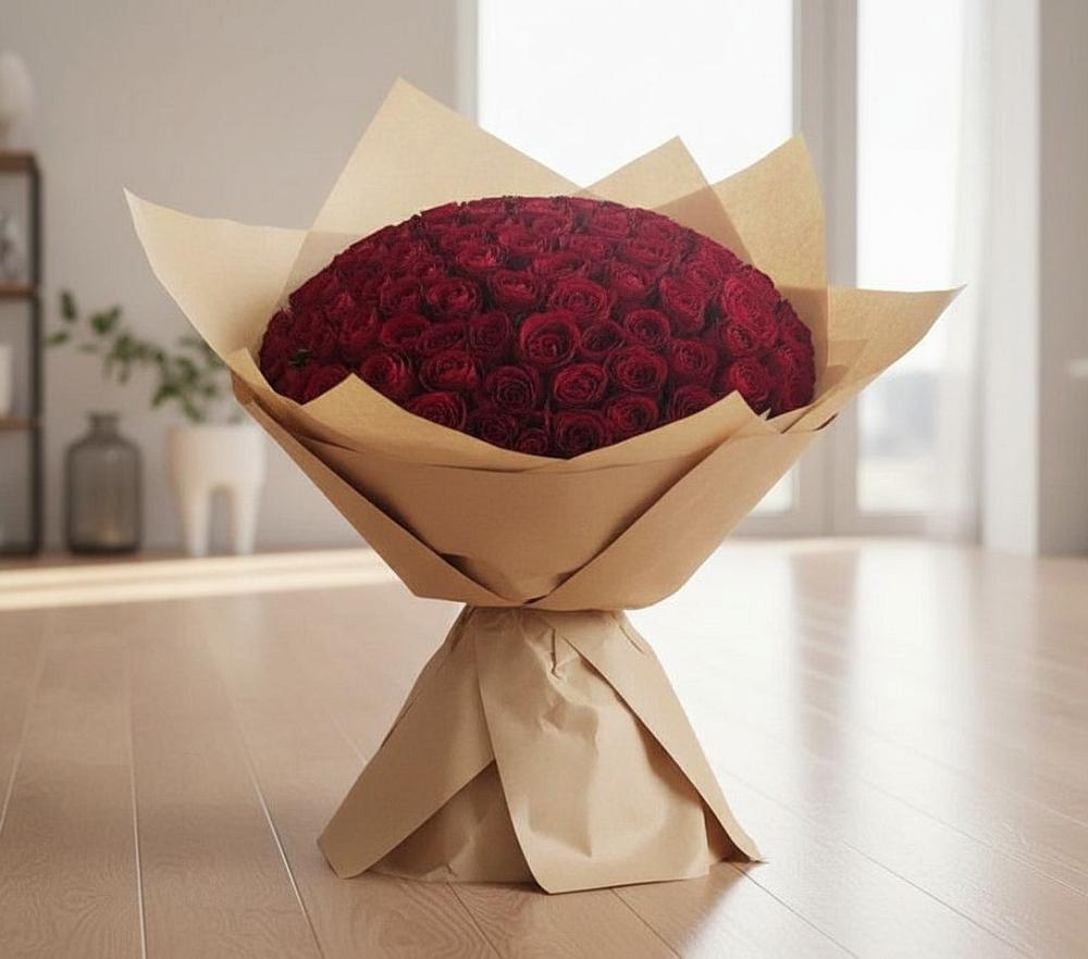 Букет 101 Красная роза в Терекли-Мектебе