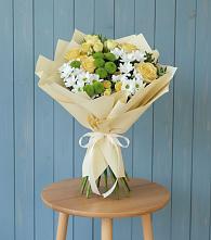 Букет цветов из:  Хризантемы и Розы #REPLACE_PRED# Терекли-Мектебе