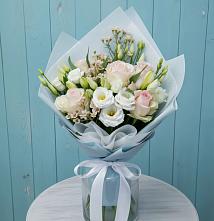 Букет цветов из:  Розы и Лизиантусы #REPLACE_PRED# Терекли-Мектебе