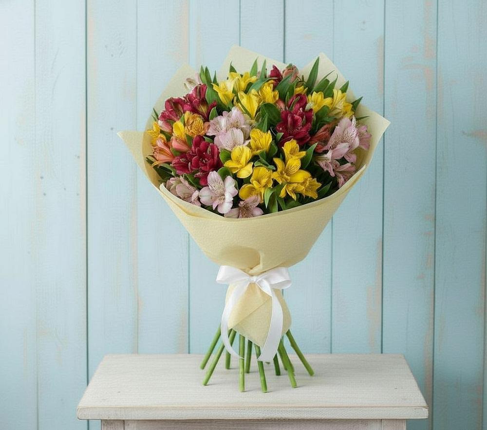 Букет цветов из: Альстромерии в Терекли-Мектебе