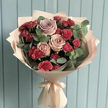 Букет цветов из:  Гвоздики и Розы #REPLACE_PRED# Терекли-Мектебе