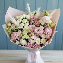 Букет цветов из:  Альстромерии и Розы в Терекли-Мектебе